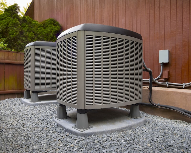 HVAC heating and air conditioning residential units